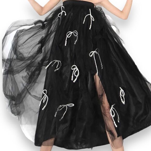 Long Rope Sparkle Crystal Bow Brooches, Lapel Pin or Hair Accessories NEW - Picture 2 of 5